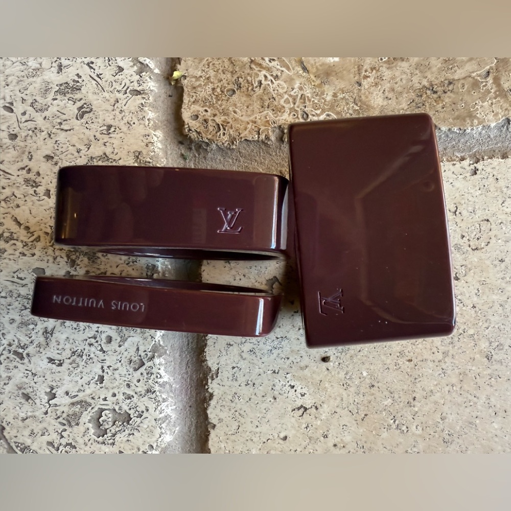 Louis Vuitton Chocolate Brown Bangle Set